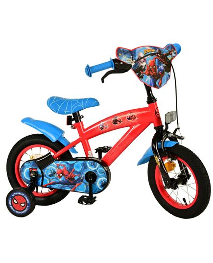 Spider-Man Kinderfahrrad - Jungen - 12 Zoll - Blau/Rot