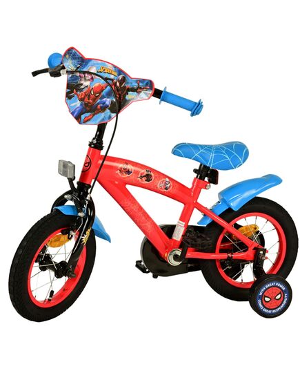 Spider-Man Kinderfahrrad - Jungen - 12 Zoll - Blau/Rot