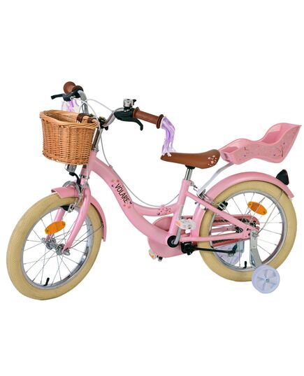 Volare Blossom Kinderfahrrad - Mädchen - 16 Zoll - Rosa - Zweihandbremsen [CLONE]