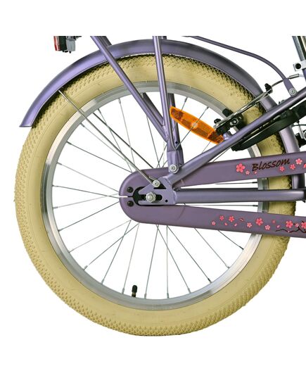 Volare Blossom Kinderfahrrad - Mädchen - 20 Zoll - Lila - Zwei Handbremsen