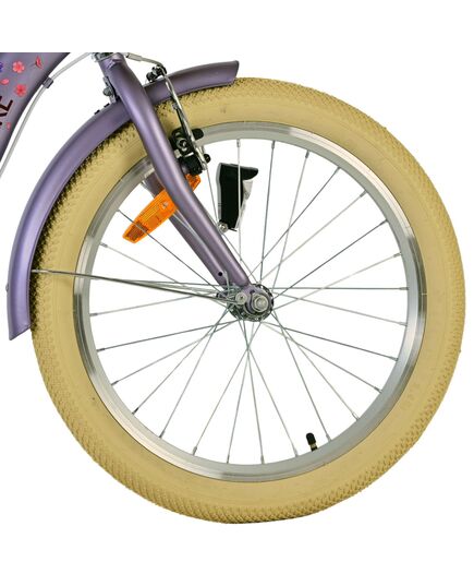 Volare Blossom Kinderfahrrad - Mädchen - 20 Zoll - Lila - Zwei Handbremsen