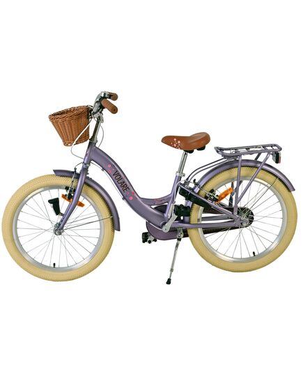 Volare Blossom Kinderfahrrad - Mädchen - 20 Zoll - Lila - Zwei Handbremsen