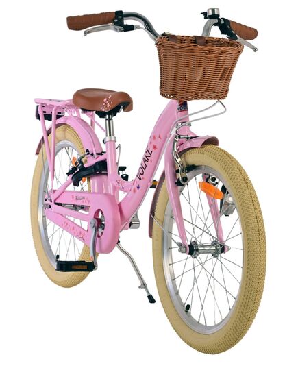 Volare Blossom Kinderfahrrad - Mädchen - 20 Zoll - Rosa - Zwei Handbremsen