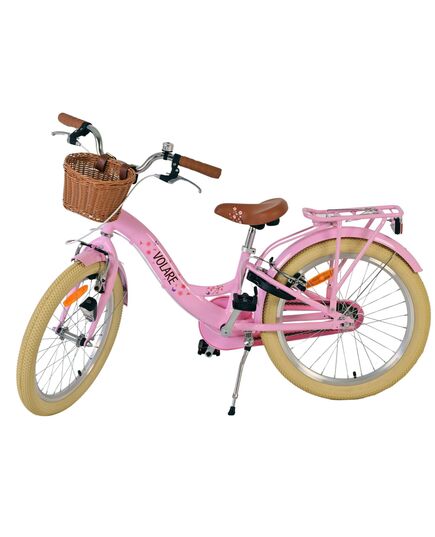 Volare Blossom Kinderfahrrad - Mädchen - 20 Zoll - Rosa - Zwei Handbremsen