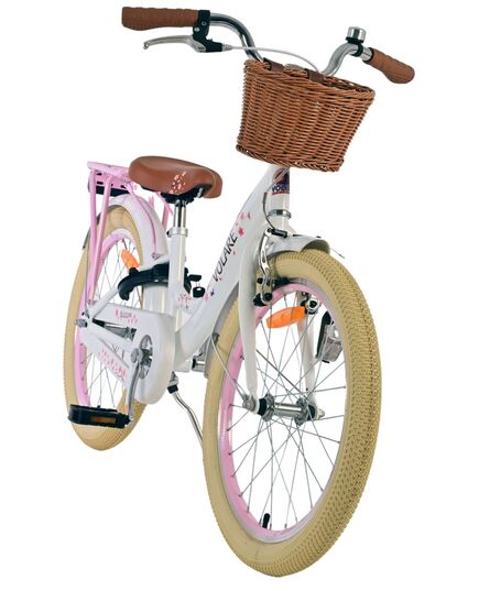 Volare Blossom Kinderfahrrad - Mädchen - 20 Zoll - Weiß