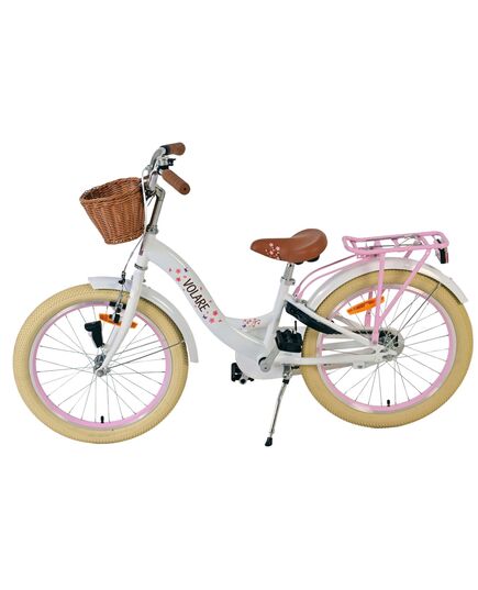 Volare Blossom Kinderfahrrad - Mädchen - 20 Zoll - Weiß