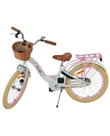 Volare Blossom Kinderfahrrad - Mädchen - 20 Zoll - Weiß