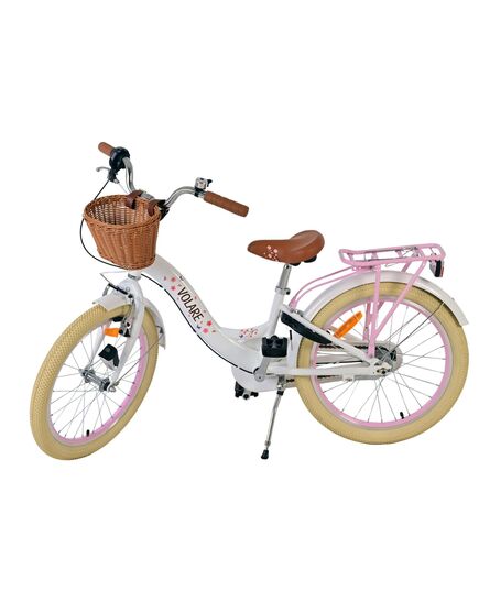 Volare Blossom Kinderfahrrad - Mädchen - 20 Zoll - Weiß - Nexus 3 Gänge