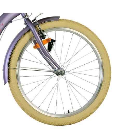Volare Blossom Kinderfahrrad - Mädchen - 24 Zoll - Lila - Zwei Handbremsen