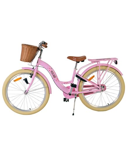 Volare Blossom Kinderfahrrad - Mädchen - 24 Zoll - Rosa - 3 Gänge