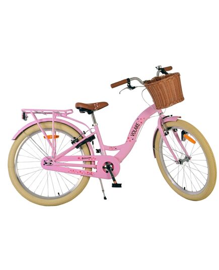 Volare Blossom Kinderfahrrad - Mädchen - 24 Zoll - Rosa - Zwei Handbremsen