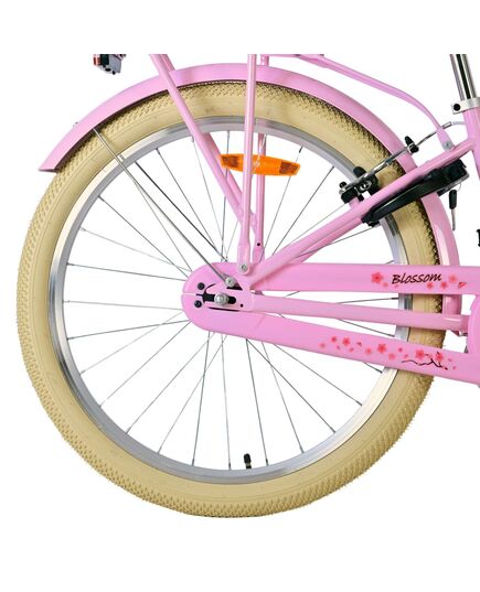 Volare Blossom Kinderfahrrad - Mädchen - 24 Zoll - Rosa - Zwei Handbremsen