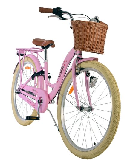 Volare Blossom Kinderfahrrad - Mädchen - 26 Zoll - Rosa - Nexus 3 Gänge