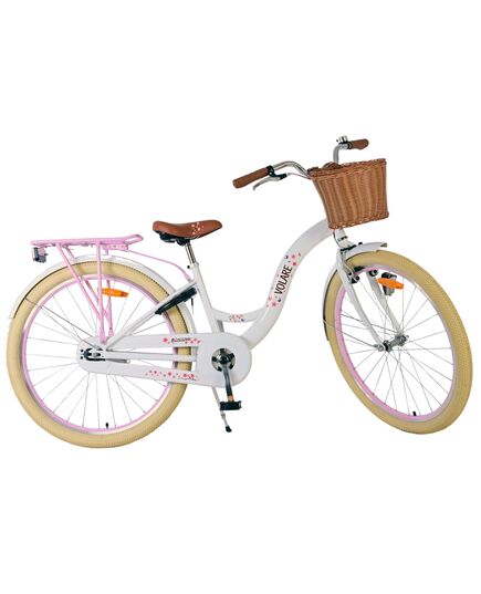 Volare Blossom Kinderfahrrad - Mädchen - 26 Zoll - Weiß