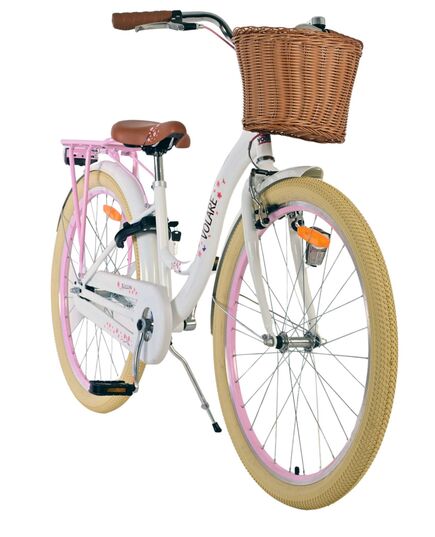 Volare Blossom Kinderfahrrad - Mädchen - 26 Zoll - Weiß