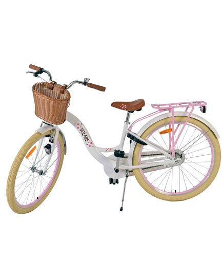 Volare Blossom Kinderfahrrad - Mädchen - 26 Zoll - Weiß