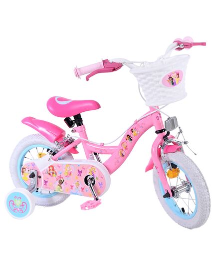 Disney Princess Kinderfahrrad - Mädchen - 12 Zoll - Rosa - Zwei Handbremsen