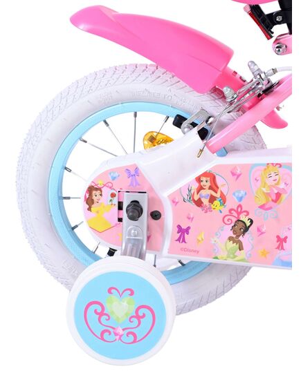 Disney Princess Kinderfahrrad - Mädchen - 12 Zoll - Rosa - Zwei Handbremsen