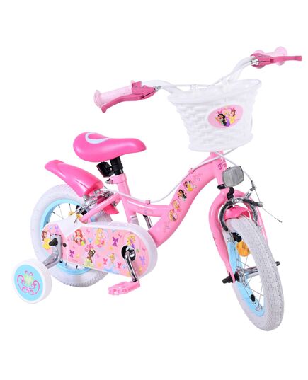 Disney Princess Kinderfahrrad - Mädchen - 12 Zoll - Rosa - Zwei Handbremsen