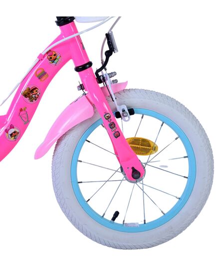 LOL Surprise Kinderfahrrad - Mädchen - 14 Zoll - Rosa - Zweihandbremsen