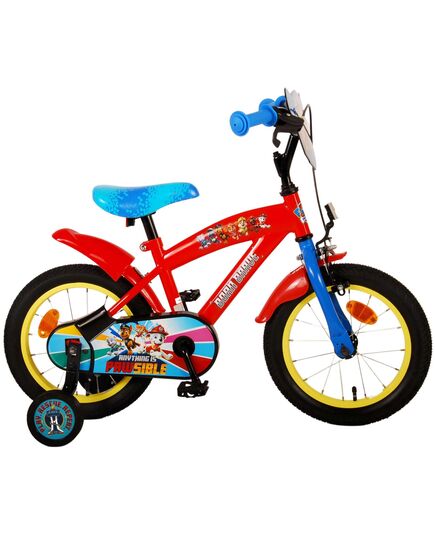 Paw Patrol Kinderfahrrad - Jungen - 14 Zoll - Rot/Blau