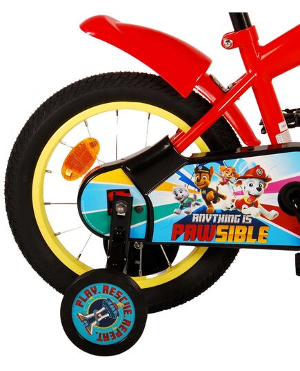 Paw Patrol Kinderfahrrad - Jungen - 14 Zoll - Rot/Blau