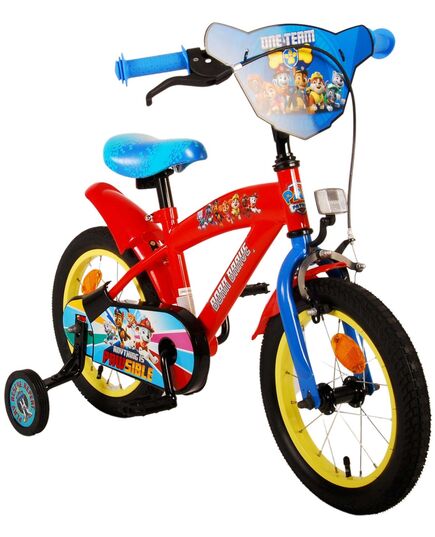 Paw Patrol Kinderfahrrad - Jungen - 14 Zoll - Rot/Blau