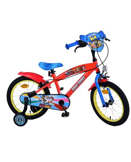Paw Patrol Kinderfahrrad - Jungen - 16 Zoll - Rot - Zwei Handbremsen
