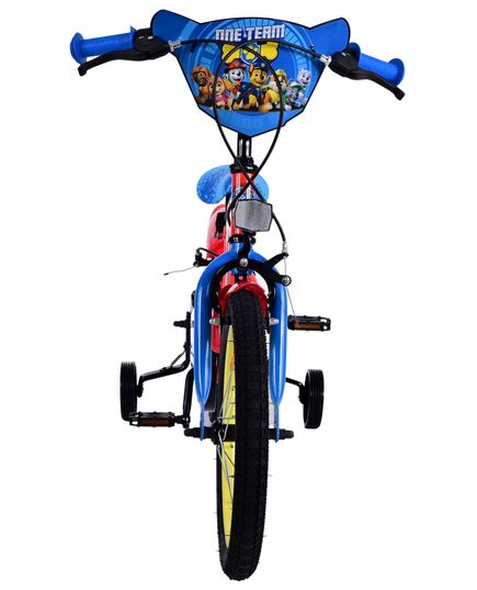 Paw Patrol Kinderfahrrad - Jungen - 16 Zoll - Rot - Zwei Handbremsen