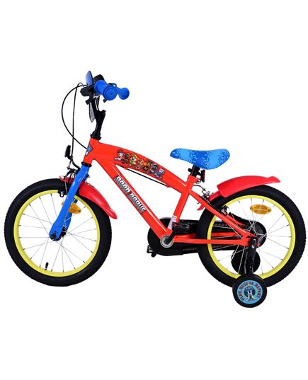 Paw Patrol Kinderfahrrad - Jungen - 16 Zoll - Rot - Zwei Handbremsen