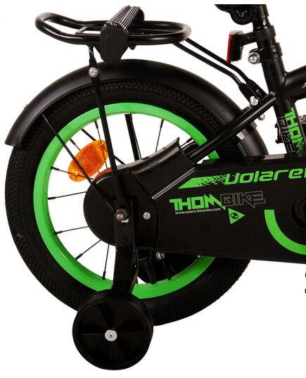 Volare Thombike Kinderfahrrad - Jungen - 14 Zoll - Schwarz Grün