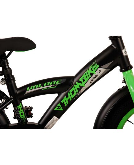 Volare Thombike Kinderfahrrad - Jungen - 14 Zoll - Schwarz Grün