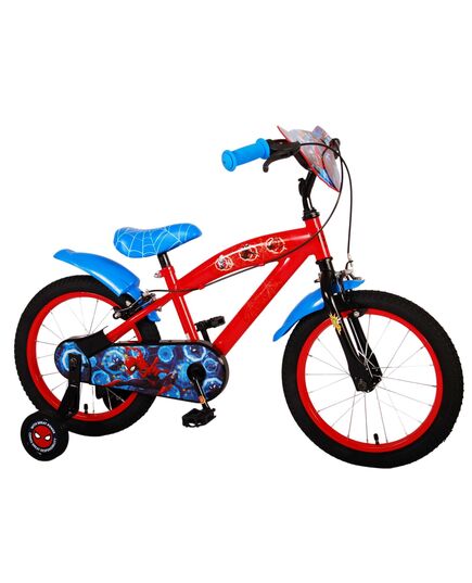 Ultimate Spider-Man Kinderfahrrad - Jungen - 16 Zoll - Blau/Rot - Zwei Handbremsen