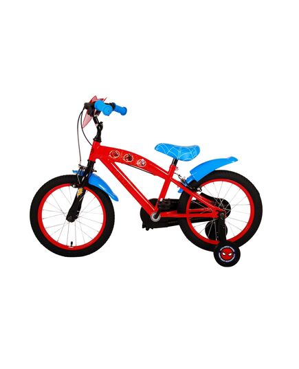 Ultimate Spider-Man Kinderfahrrad - Jungen - 16 Zoll - Blau/Rot - Zwei Handbremsen