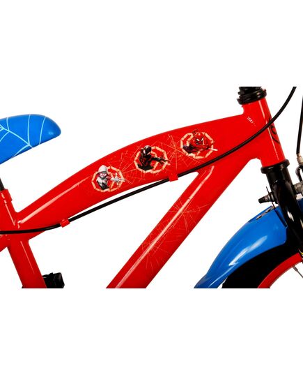 Ultimate Spider-Man Kinderfahrrad - Jungen - 16 Zoll - Blau/Rot - Zwei Handbremsen