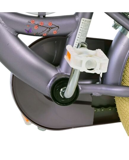 Volare Blossom Kinderfahrrad - Mädchen - 12 Zoll - Lila - Zwei Handbremsen