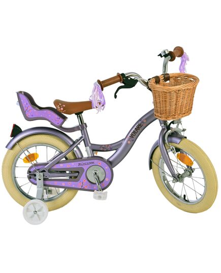 Volare Blossom Kinderfahrrad - Mädchen - 14 Zoll - Lila