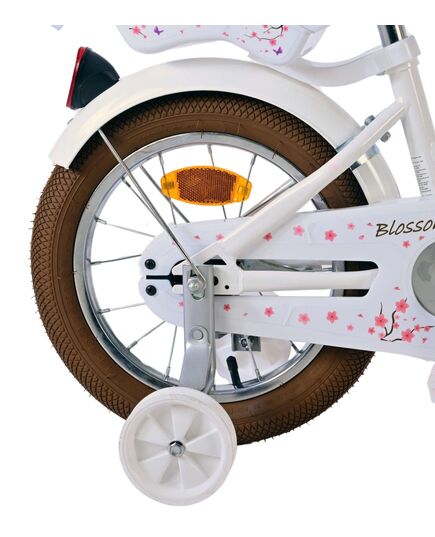 Volare Blossom Kinderfahrrad - Mädchen - 14 Zoll - Weiß