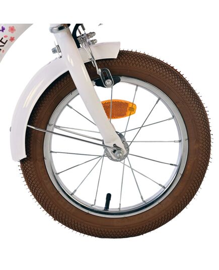 Volare Blossom Kinderfahrrad - Mädchen - 14 Zoll - Weiß