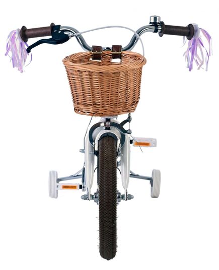 Volare Blossom Kinderfahrrad - Mädchen - 14 Zoll - Weiß