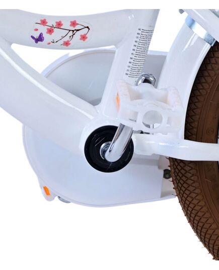 Volare Blossom Kinderfahrrad - Mädchen - 14 Zoll - Weiß