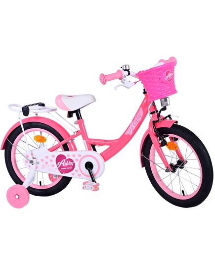 Volare Ashley Kinderfahrrad - Mädchen - 16 Zoll - Rosa/Rot