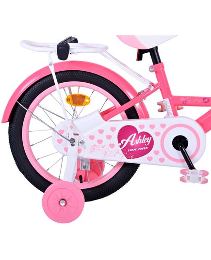 Volare Ashley Kinderfahrrad - Mädchen - 16 Zoll - Rosa/Rot