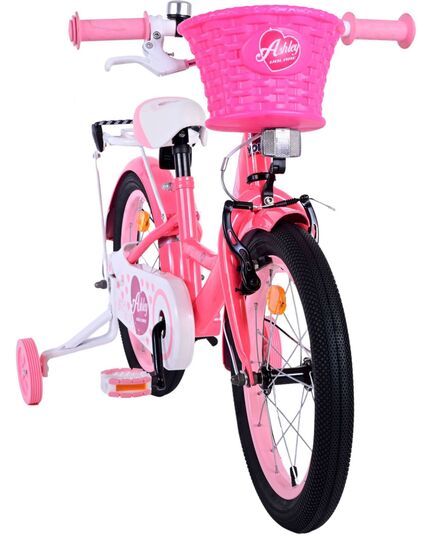 Volare Ashley Kinderfahrrad - Mädchen - 16 Zoll - Rosa/Rot
