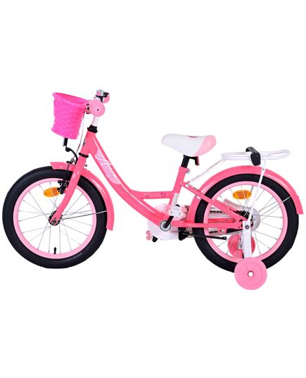 Volare Ashley Kinderfahrrad - Mädchen - 16 Zoll - Rosa/Rot