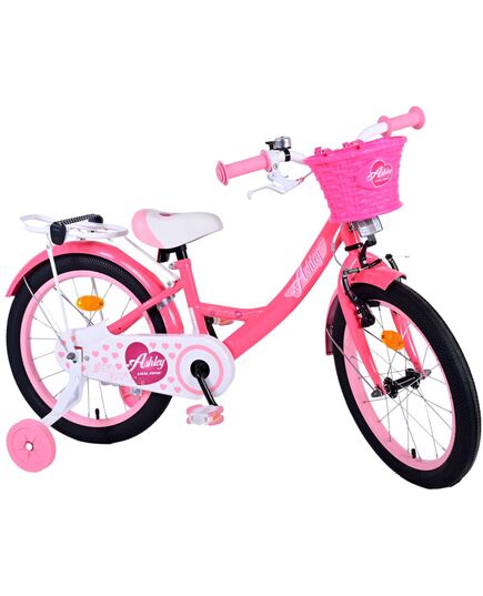Volare Ashley Kinderfahrrad - Mädchen - 18 Zoll - Rosa/Rot