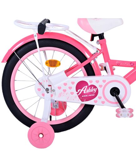 Volare Ashley Kinderfahrrad - Mädchen - 18 Zoll - Rosa/Rot