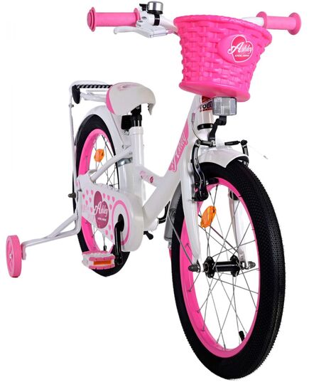 Volare Ashley Kinderfahrrad - Mädchen - 18 Zoll - Weiß