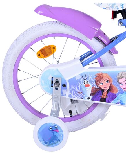 Disney Frozen 2 Kinderfahrrad - Mädchen - 16 Zoll - Blau / Lila