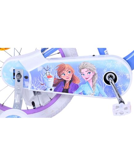Disney Frozen 2 Kinderfahrrad - Mädchen - 16 Zoll - Blau / Lila